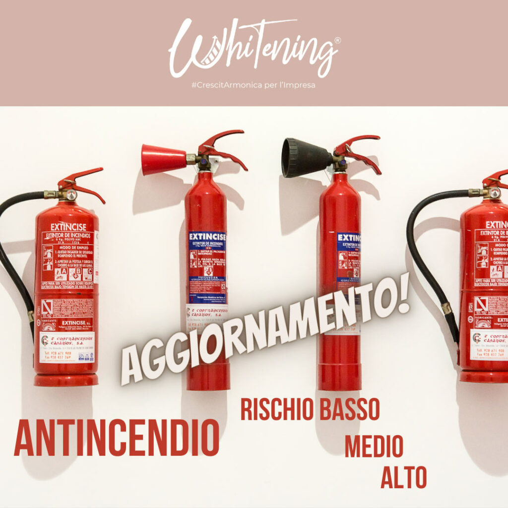 Formazione Antincendio Rischio Basso, Medio, Alto - Aggiornamento