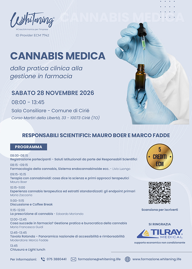 Cannabis medica: dalla pratica clinica alla gestione in farmacia